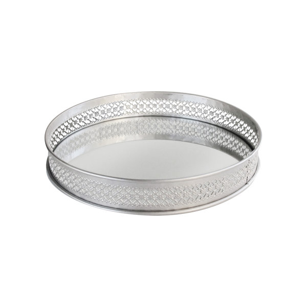 Silver deals circular tray